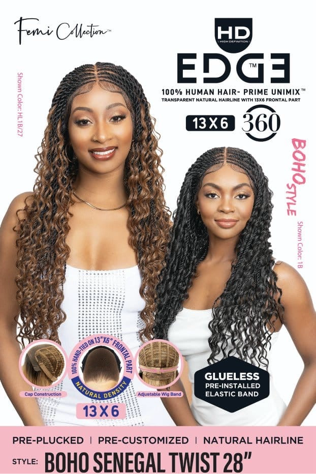 HD 360 Lace Boho Senegal Unit 28”