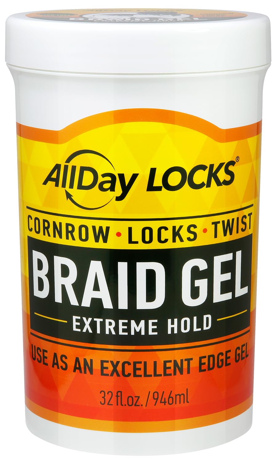 ALLDAY LOCKS BRAID GEL EXTREME HOLD 32oz