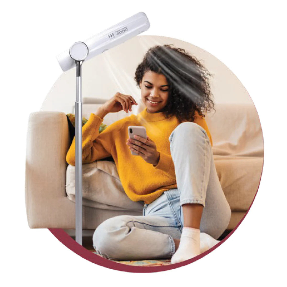 Hot & Hotter Twin Turbo 4000 Adjustable Handsfree Stand Dryer, 1 Count, White