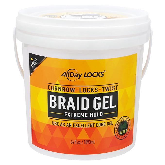 ALLDAY LOCKS BRAID GEL EXTREME HOLD 64oz