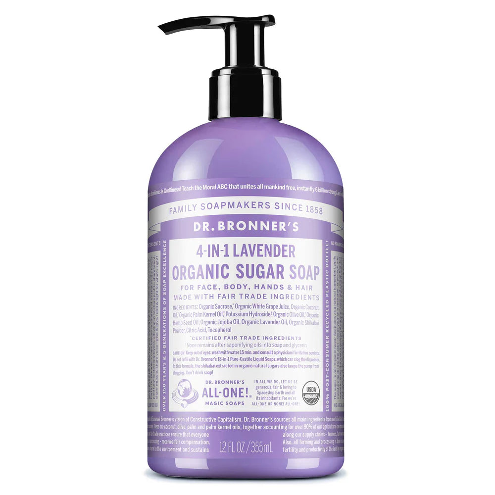 DR BRONNERS SUGAR SOAP 24oz