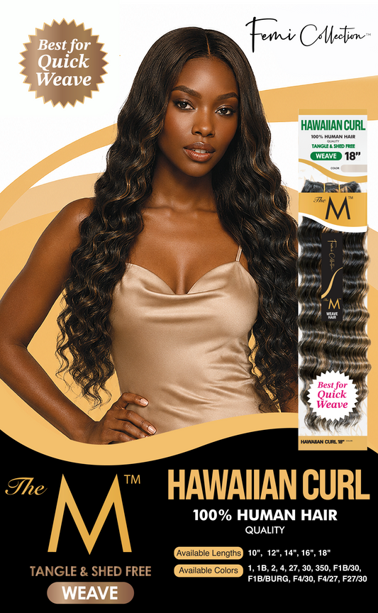 THE M HAWAIIAN CURL WVG 18"