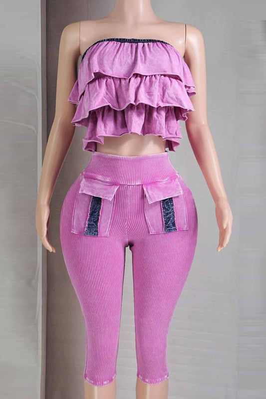 Denim Crush Capri Set