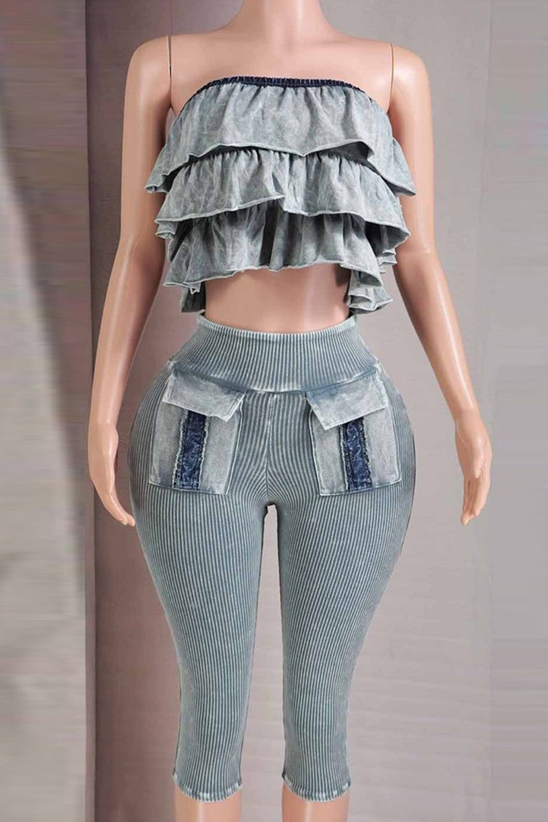 Denim Crush Capri Set