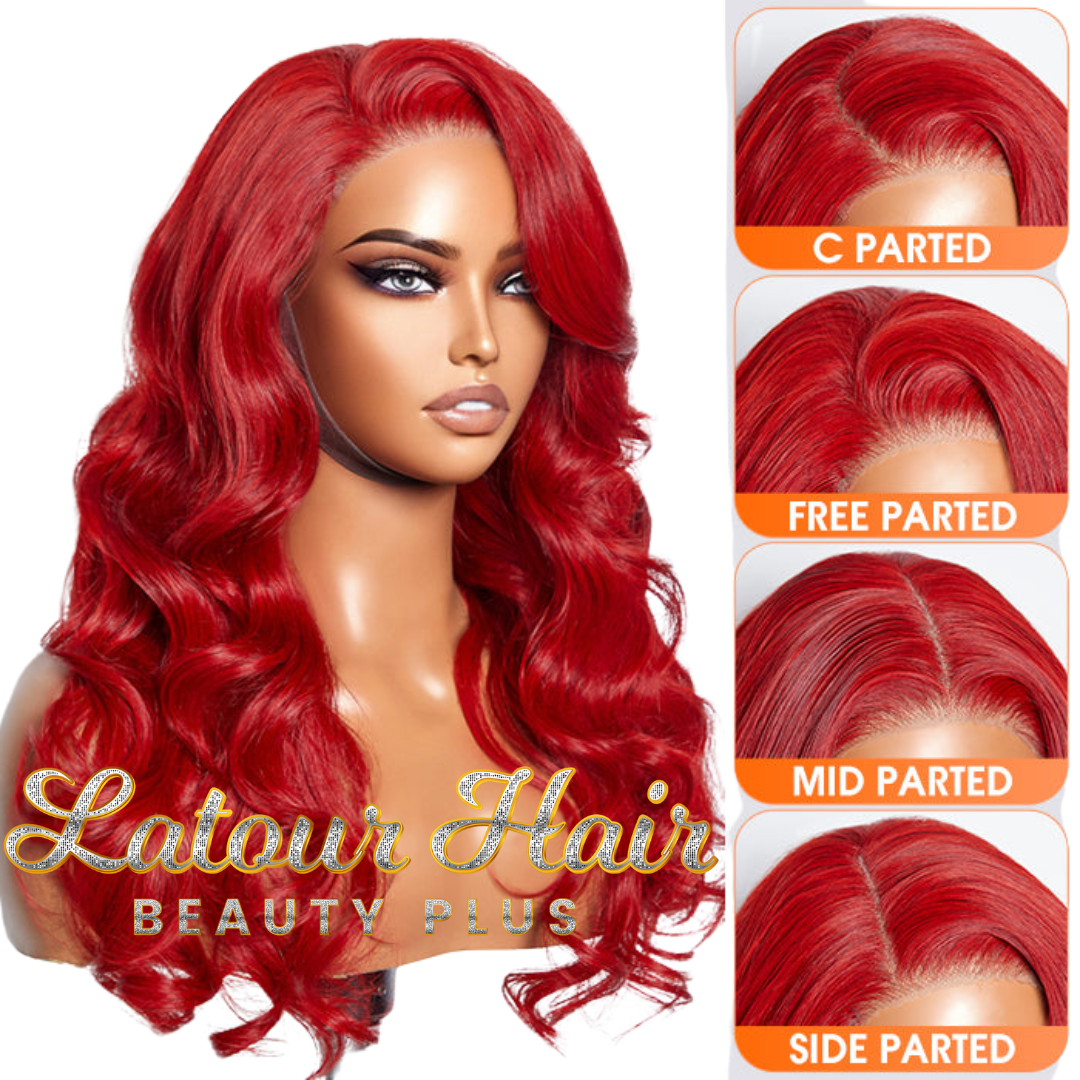 5"x5" Body Wave Wear & Go Glueless Wig-Red