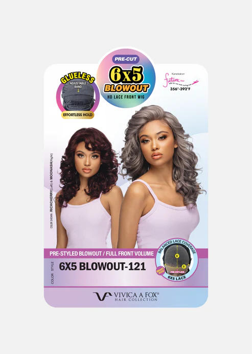 18” DEEP CURL , PRE-CUT 6X5 BLOW OUT HD LACE FRONT WIG