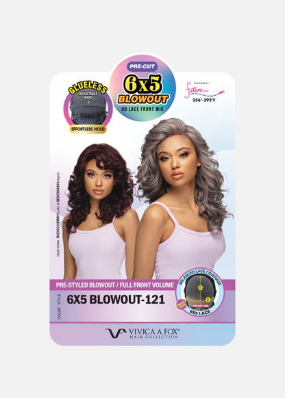 18” DEEP CURL , PRE-CUT 6X5 BLOW OUT HD LACE FRONT WIG
