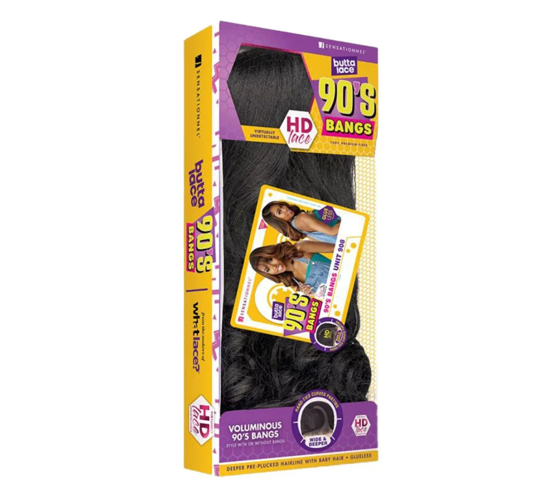 Sensationnel Butta 90'S Bangs Unit 908 Glueless Lace Wig 16"