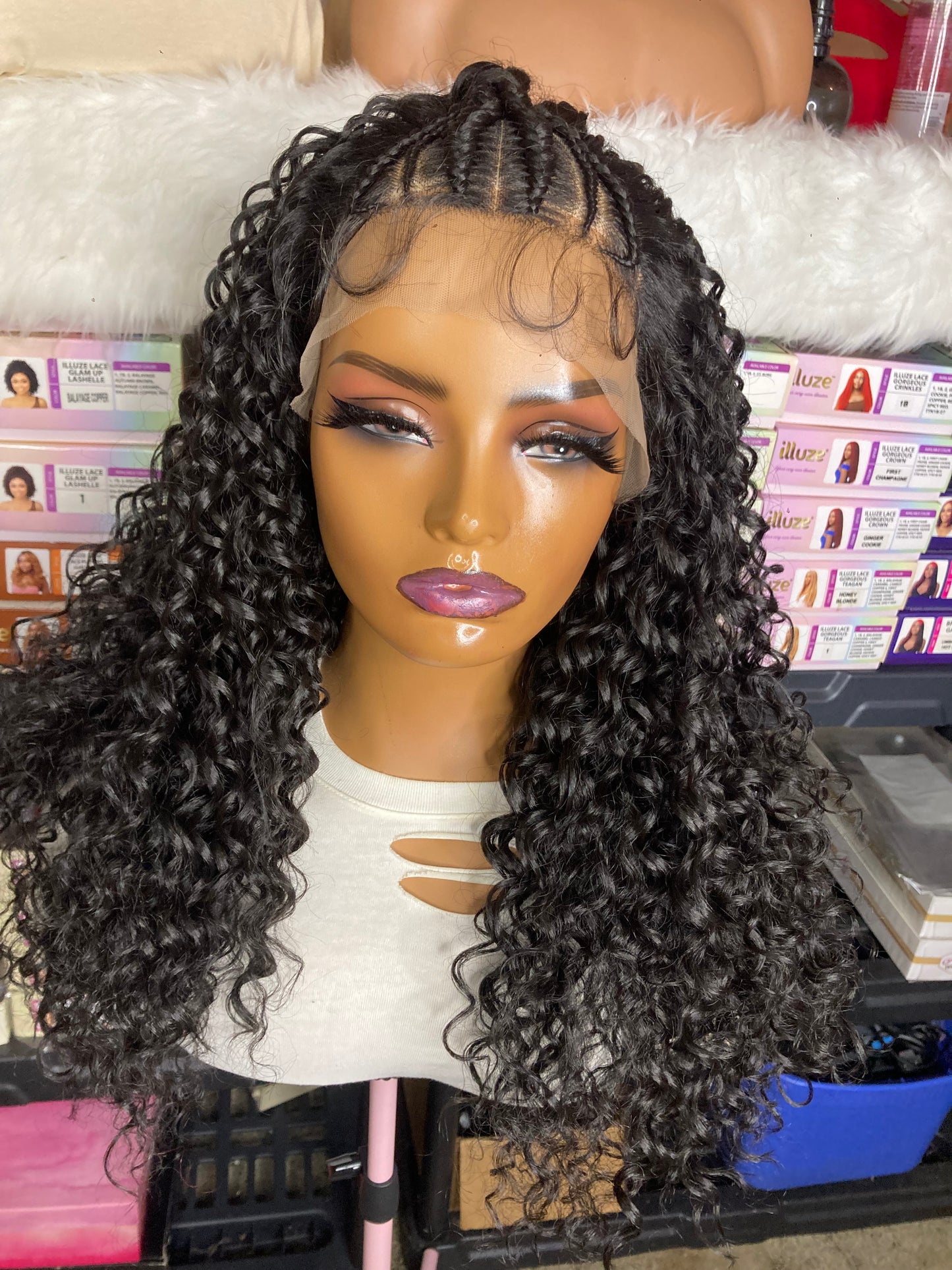 ILLUZE 13X4 LACE BRAIDED WATER DEEP 24"