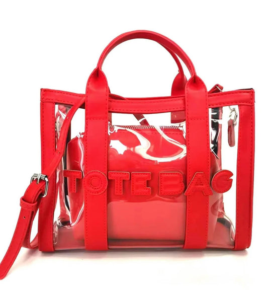 Inspired Design Clear Tote Bags