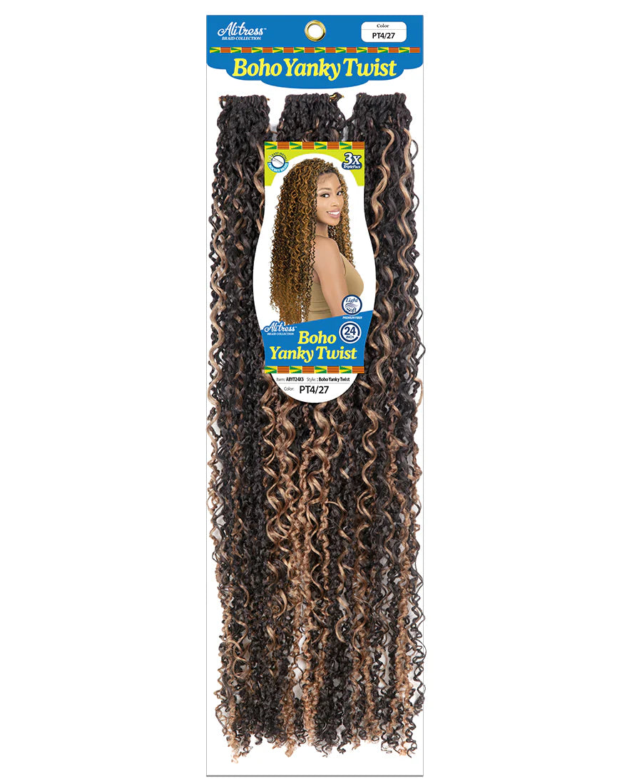 ALITRESS BOHO YANKY TWIST 12"X 3PCS Length: 12"