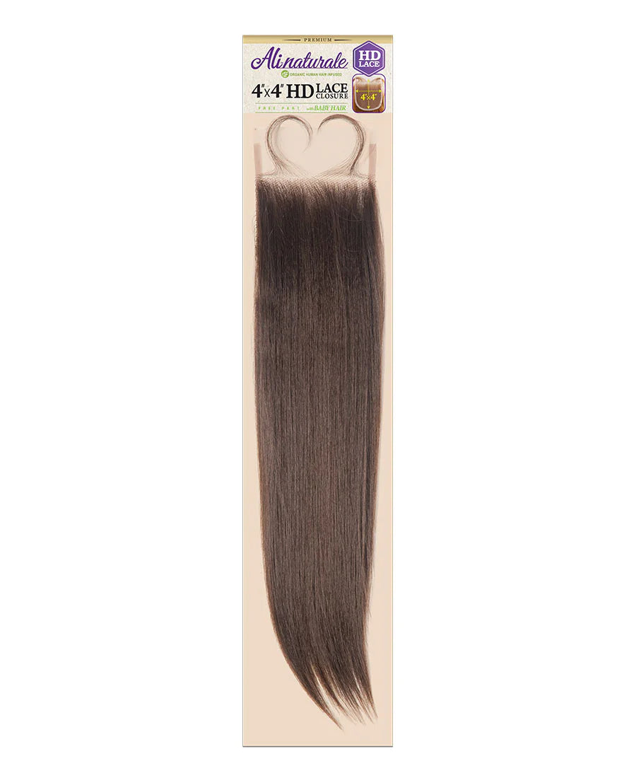 ALI NATURALE 4X4 HD LACE CLOSURE STRAIGHT
