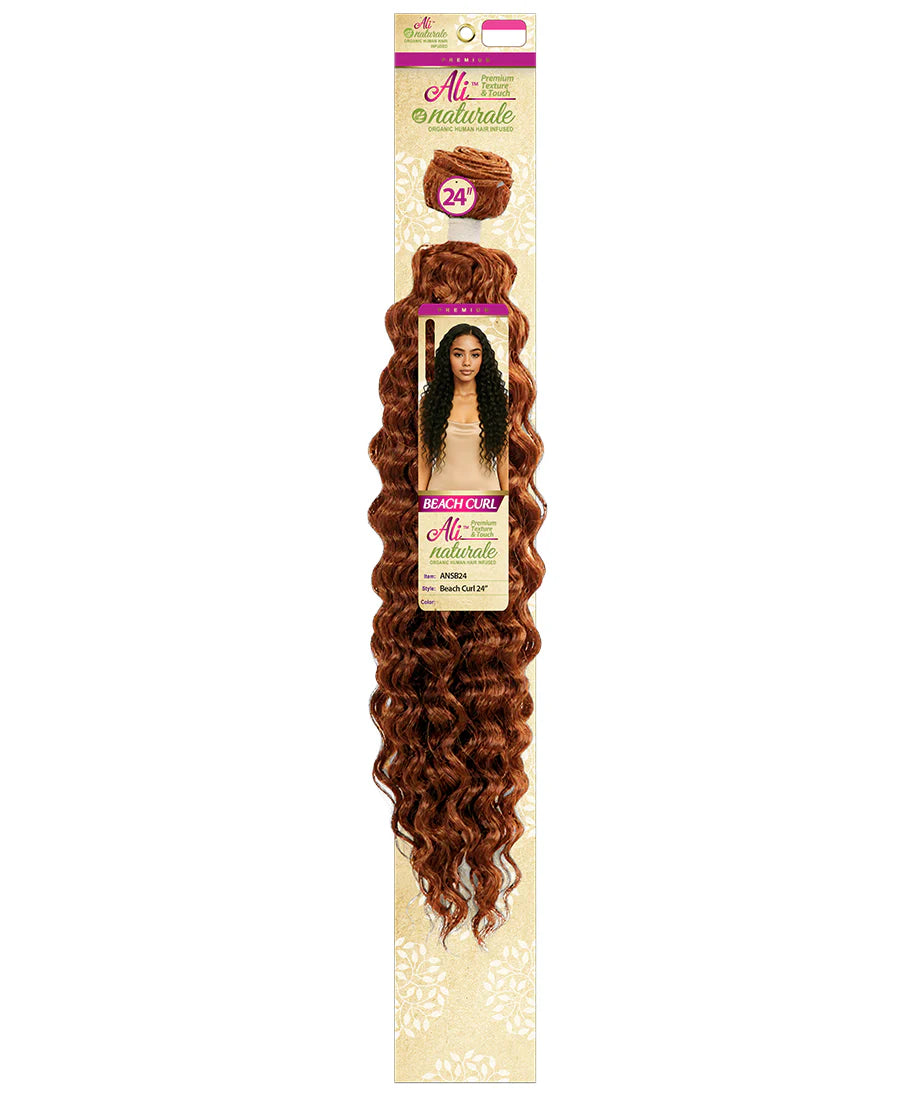 ALI NATURALLE SINGLE BUNDLE BEACH CURL (Human Hair Blend)