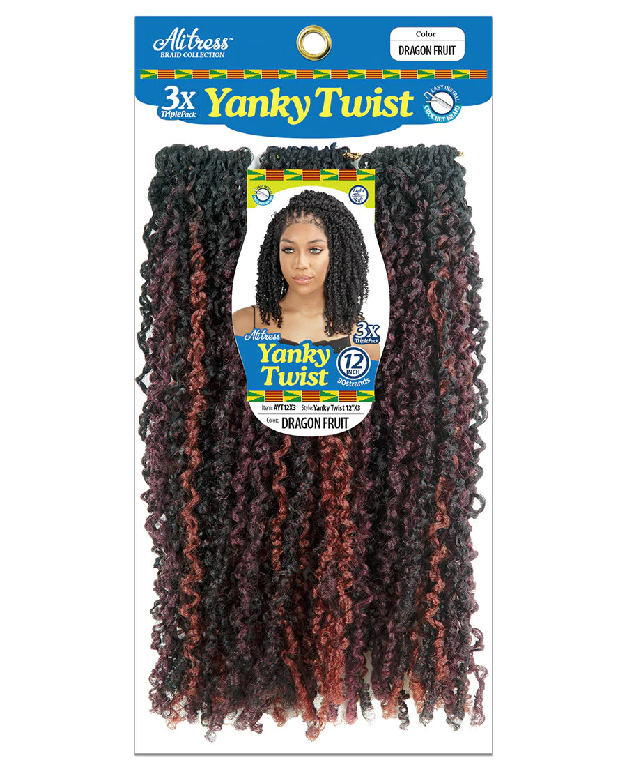 ALITRESS BOHO YANKY TWIST 12"X 3PCS Length: 12"