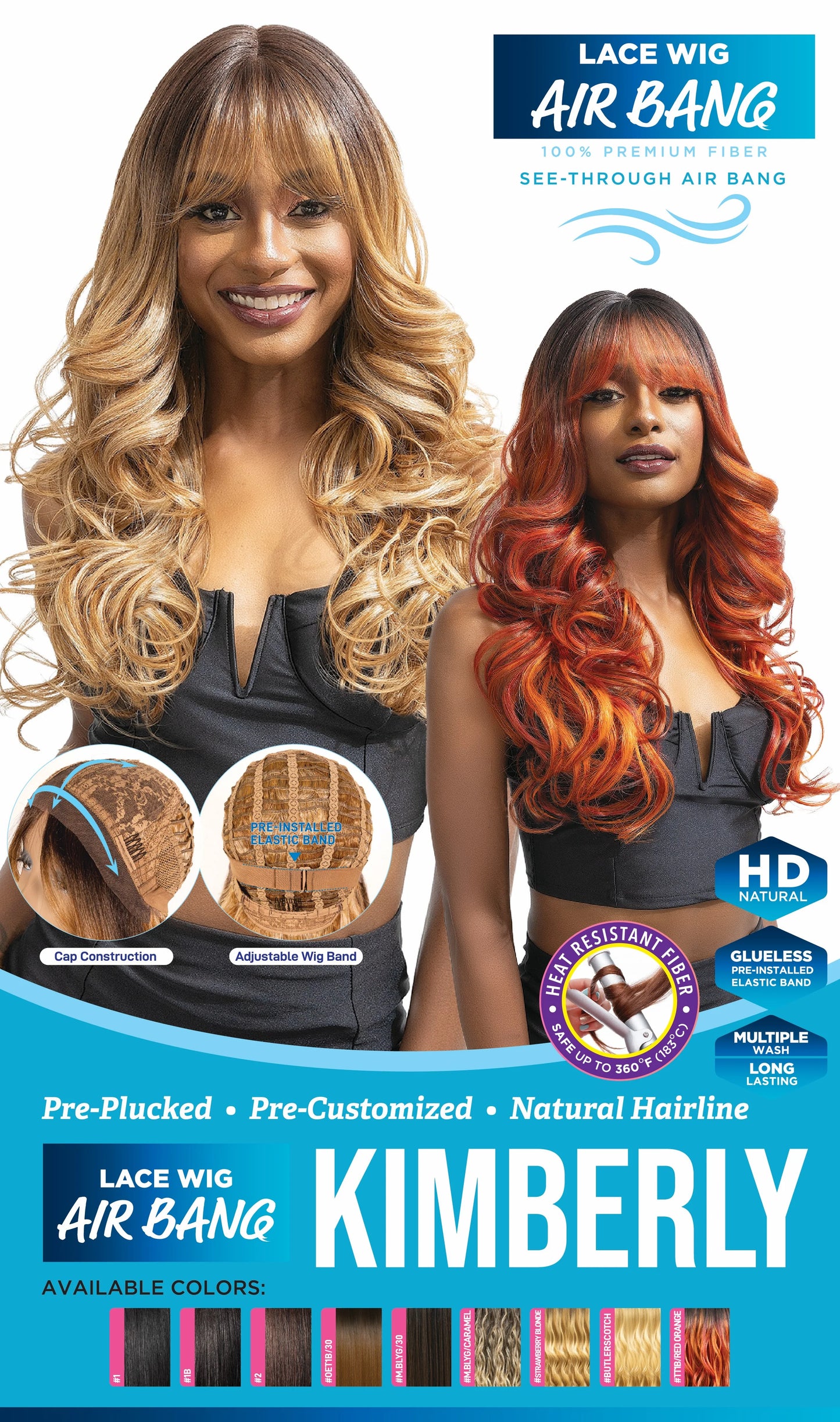 FEMI KIMBERLY LACE WIG WITH AIR BANG