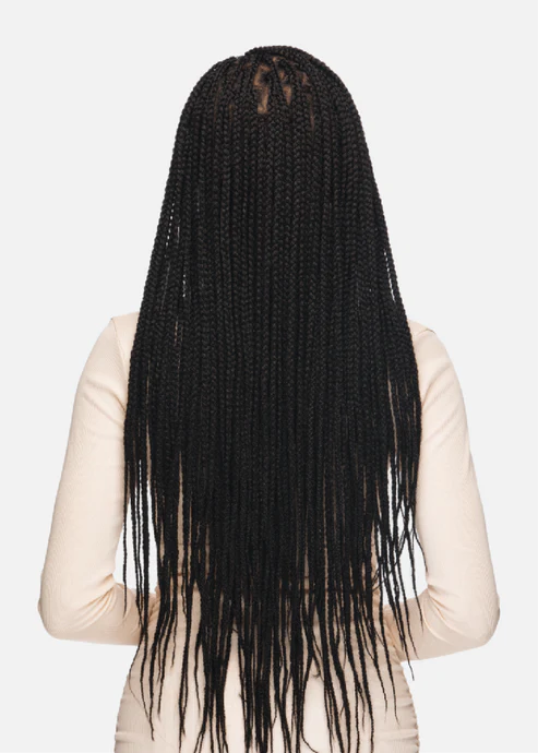 KNOTLESS BOX BRAID 34” BRAIDED FULL LACE FRONT WIG