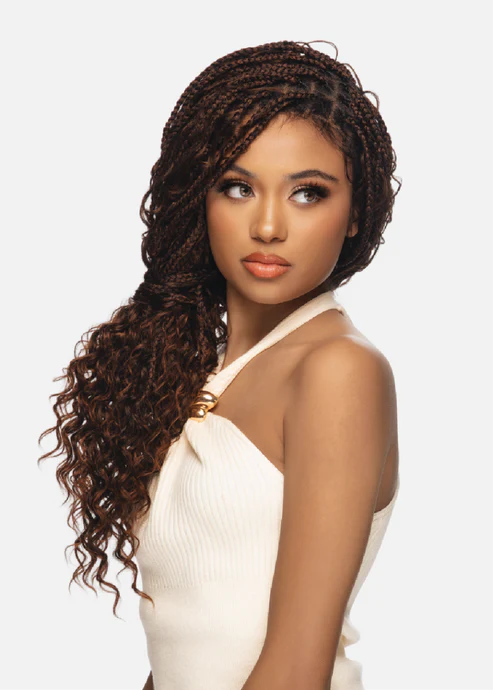 KNOTLESS BOHO BOX BRAID 24” BRAIDED FULL LACE FRONT WIG