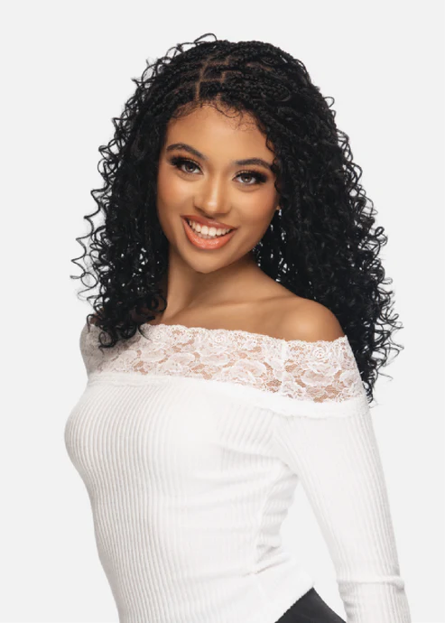 KNOTLESS BOHO BOX BRAID 18” BRAIDED FULL LACE FRONT WIG