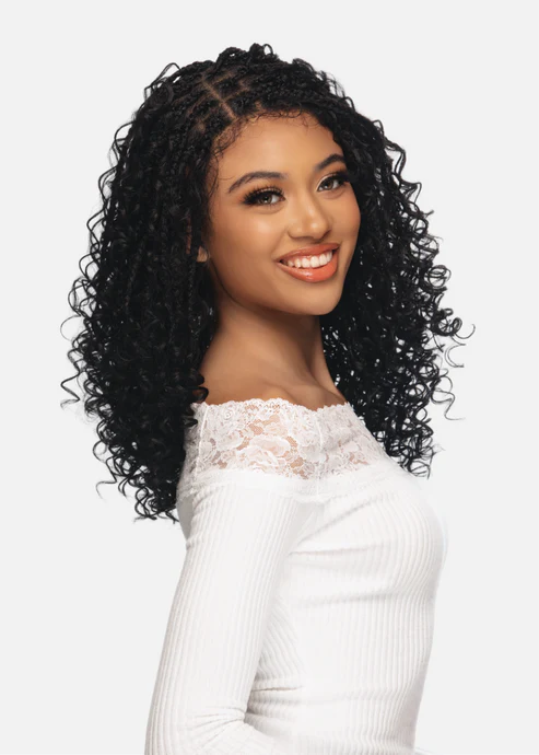 KNOTLESS BOHO BOX BRAID 18” BRAIDED FULL LACE FRONT WIG