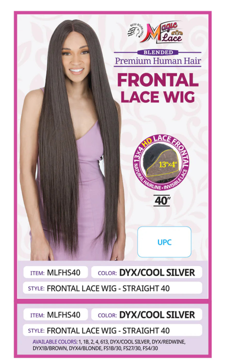 MAGIC LACE FRONTAL HUMAN HAIR WIG - STRAIGHT 40"