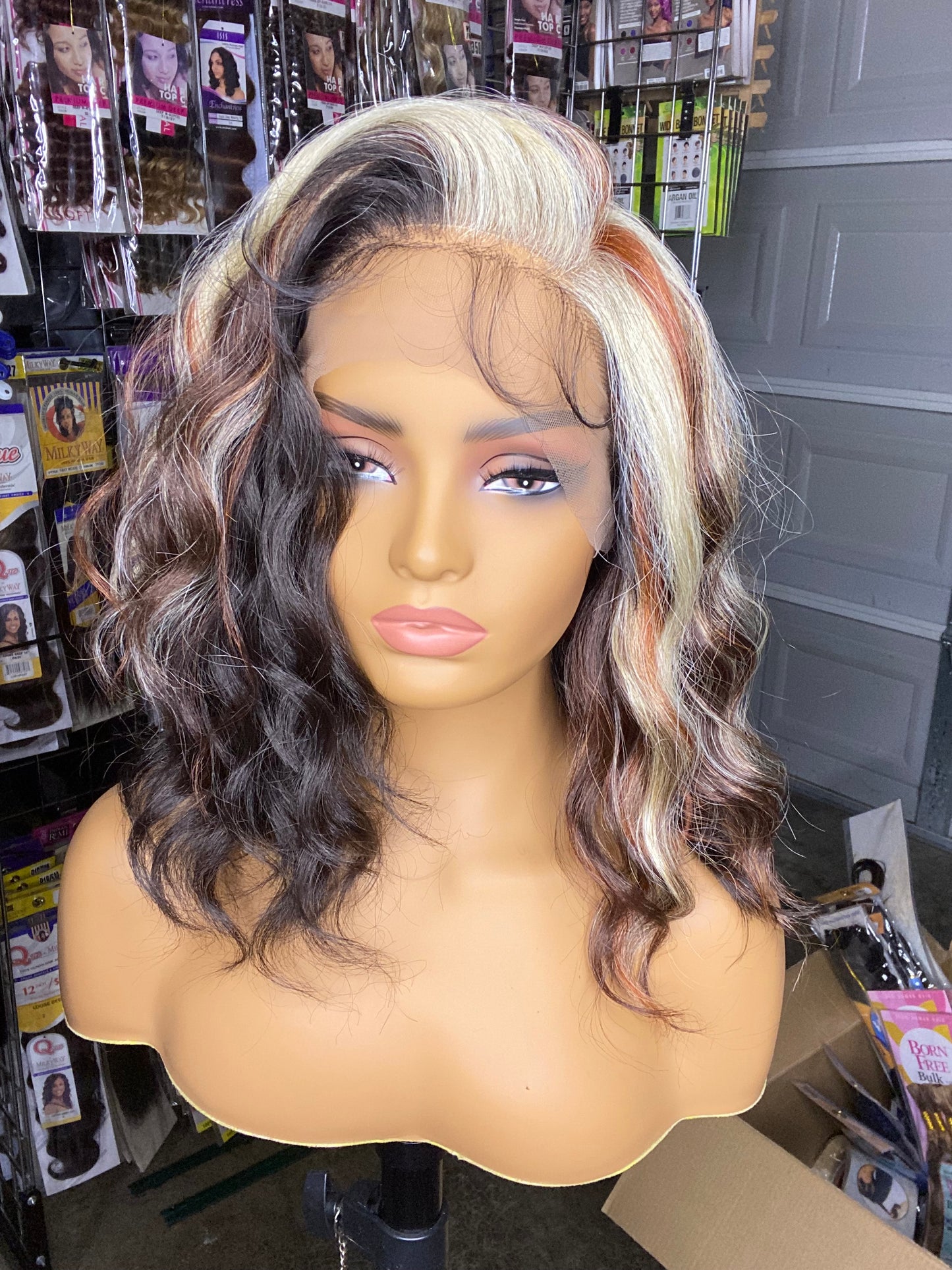 Fake Ocean Wave Lace Front 13x4 Wig - 16"