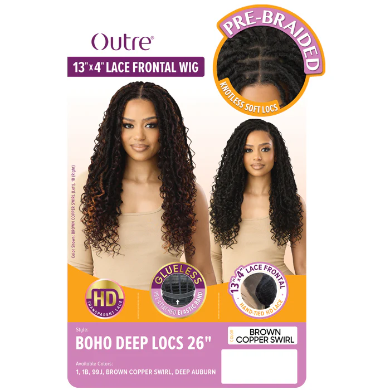 Outre 13X4 Boho Deep Locs Glueless Lace Wig 26"