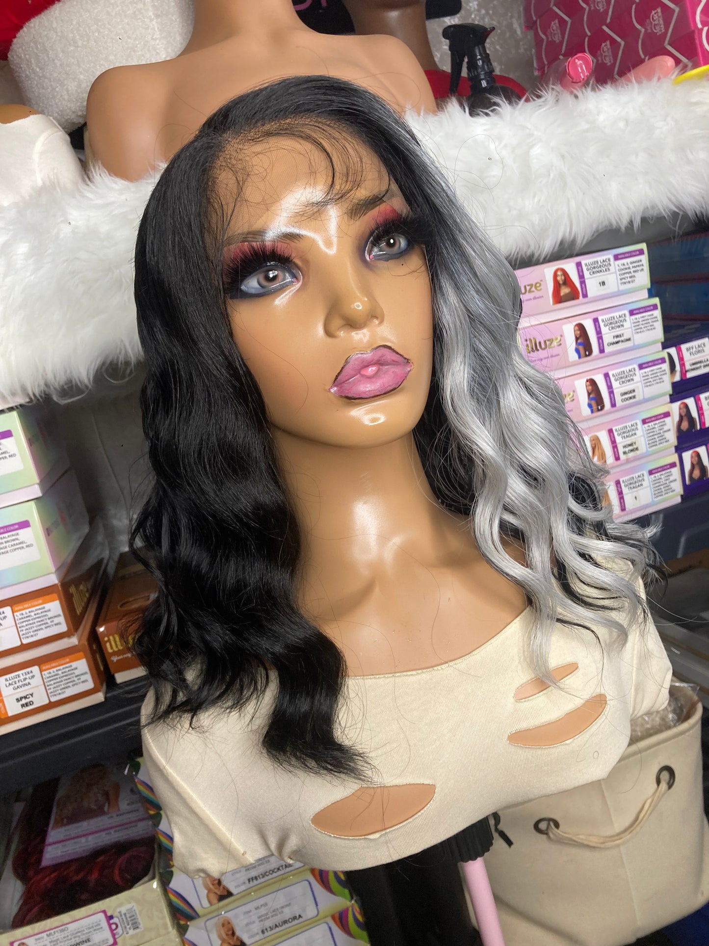 Fake Ocean Wave Lace Front 13x4 Wig - 16"