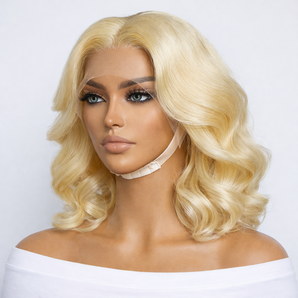 613 Pre-Plucked Lace Frontal Bob Unit-Body Wave