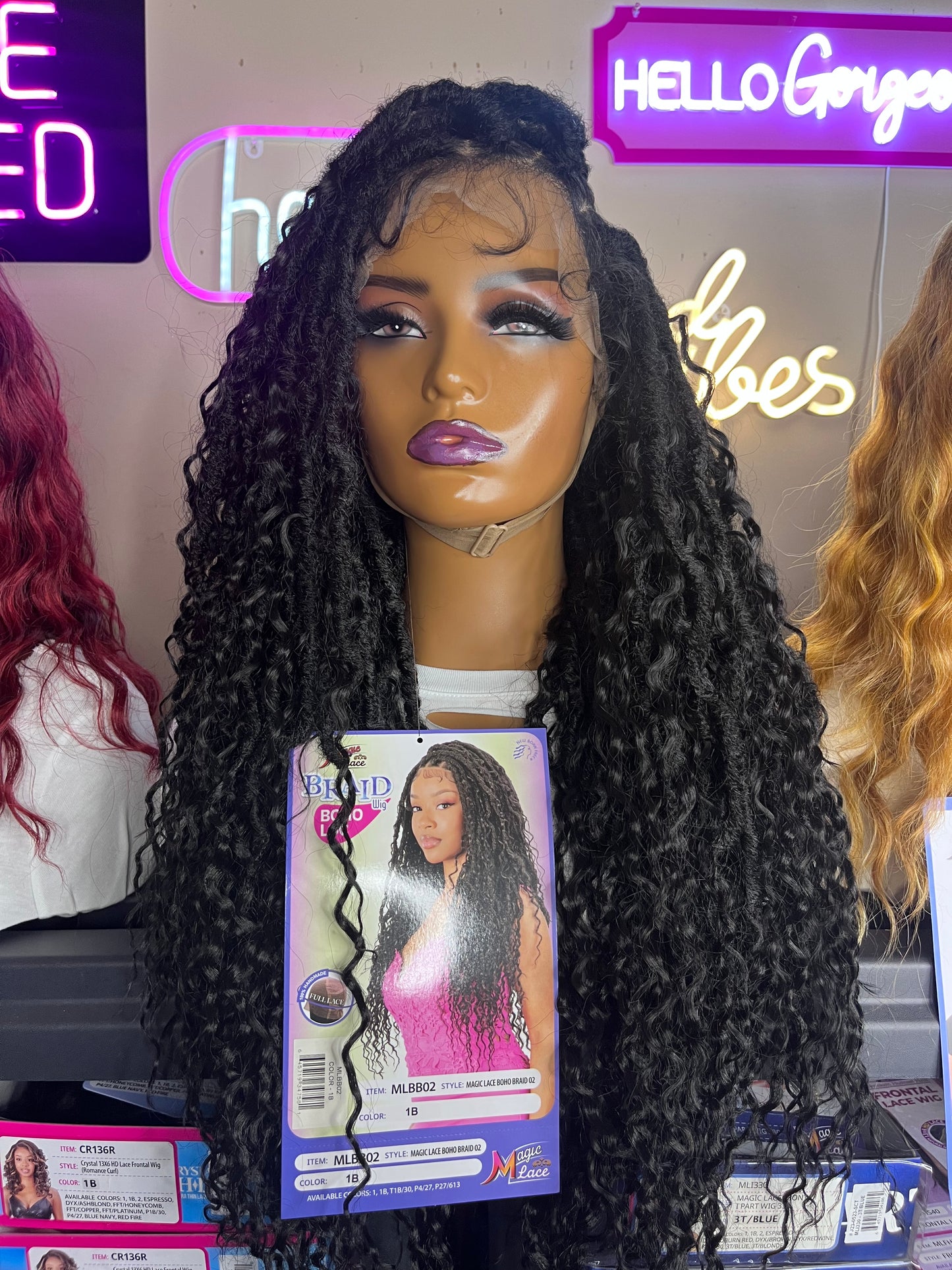 MAGIC LACE BOHO BRAIDED WIG LACE WIG - LOC 30"