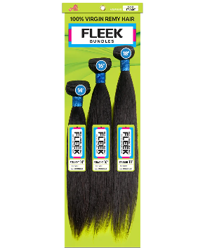 FLEEK 100% VIRGIN REMY BUNDLE 3PCS-STRAIGHT