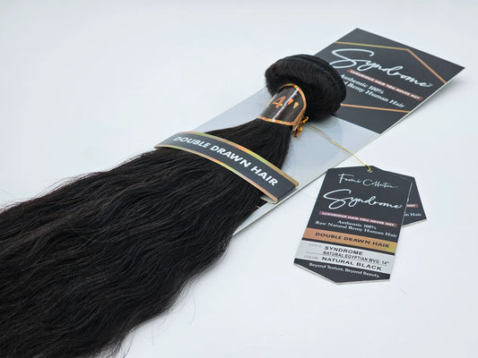 SYNDROME NATURAL RAW HUMAN  EGYPTIAN WAVE WEAVE 14'-24' Single Pack