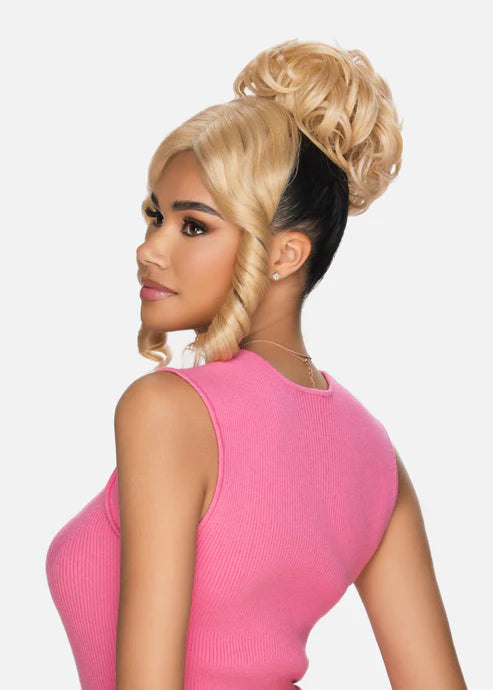 Bang N Bun Messy Curl