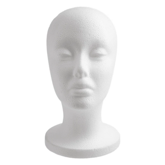 Polystyrene Foam Wig Head 10.5 Inch Tall