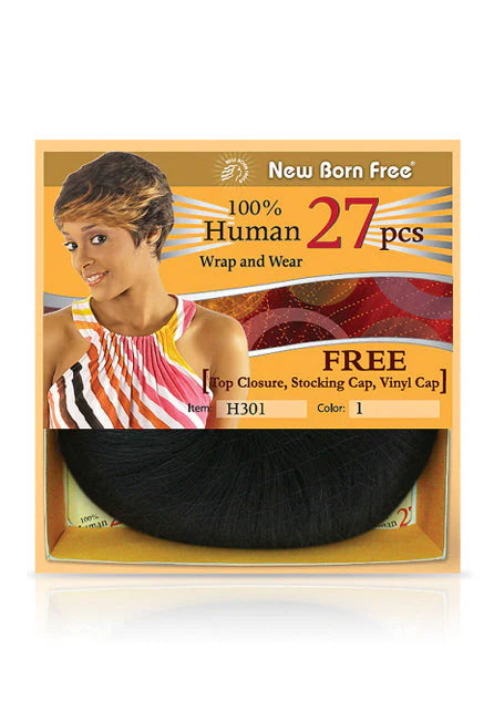 Wrap N Wear 27 PCS  Pixie Human Hair