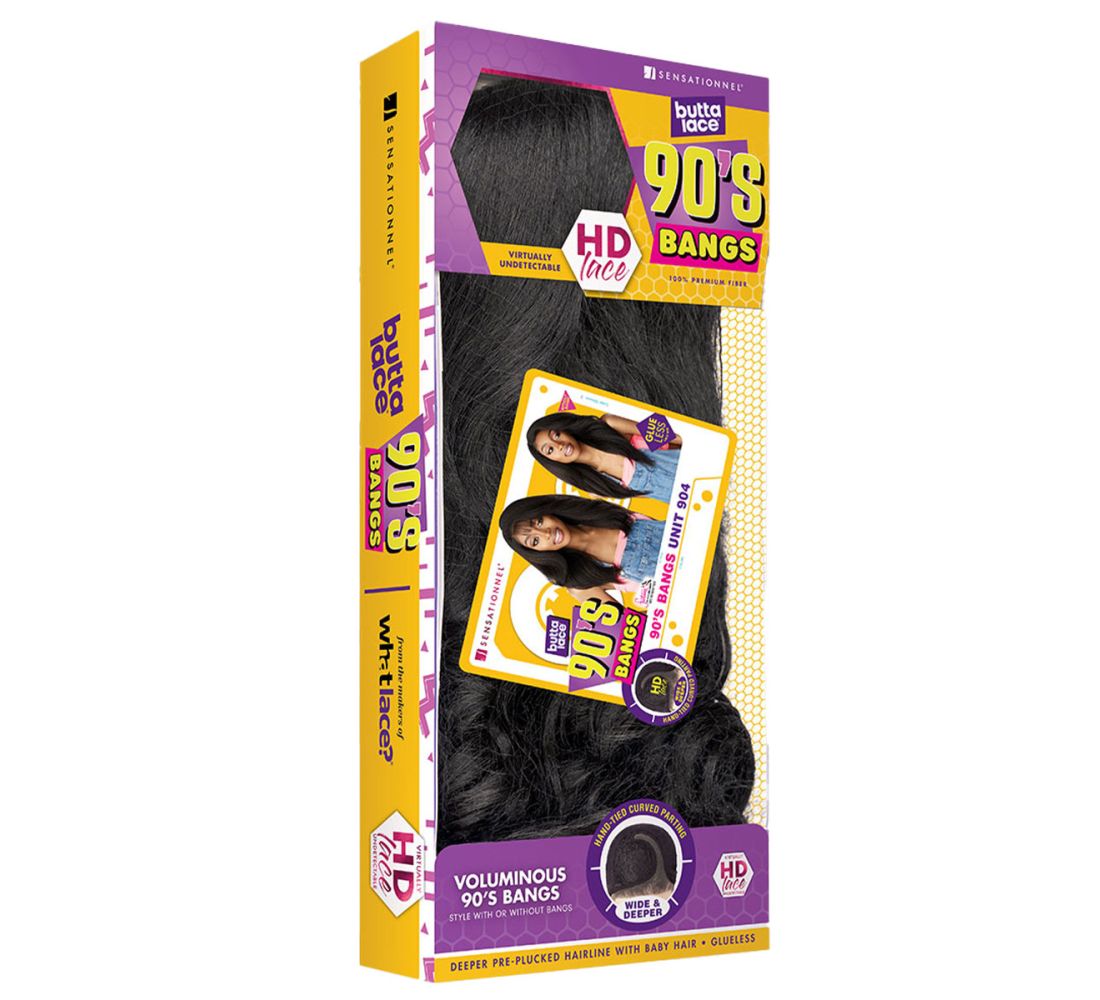 Sensationnel Butta Lace 90's Bangs Unit 904 Glueless Lace Wig 23"