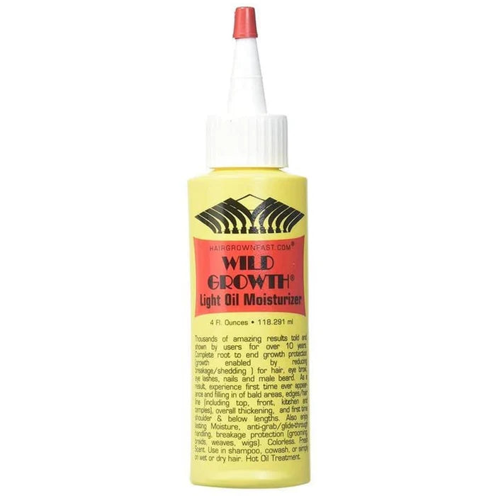 WILD GROWTH LIGHT OIL MOISTURIZER 4oz